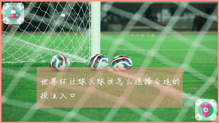 世界杯让球买球该怎么选择合适的投注入口