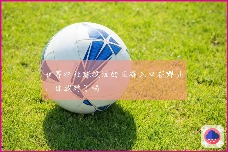 世界杯让球投注的正确入口在哪儿，你找对了吗